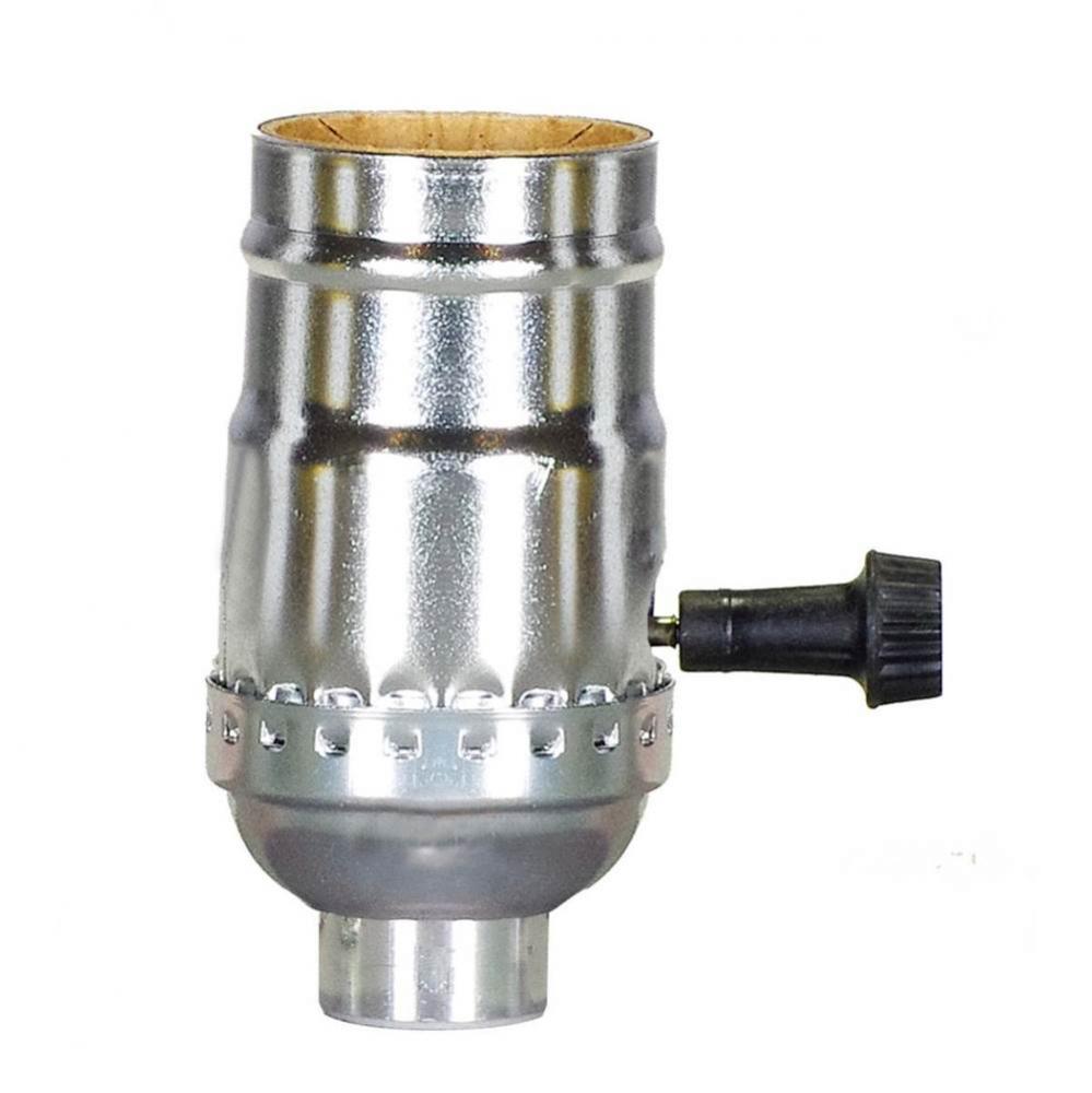 Nickel 3 Term Turn Knob Socket