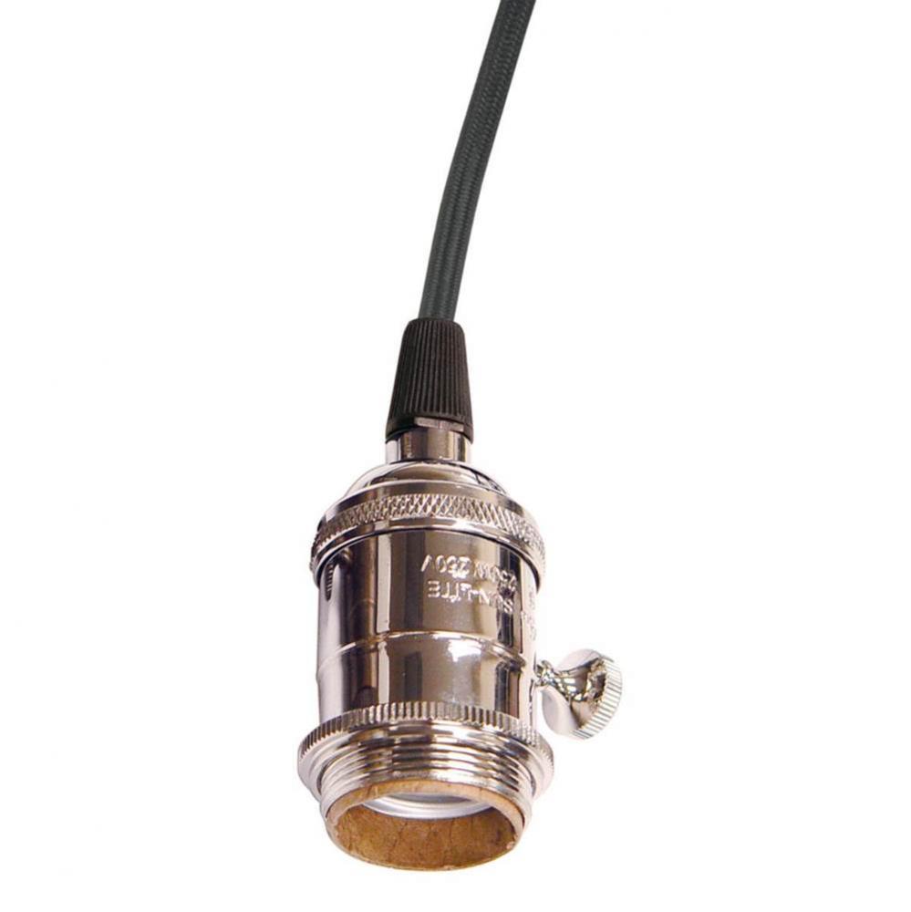 Polished Nickel Solid Brass On-off Turn Knob