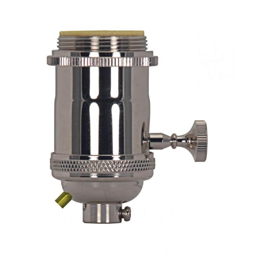 Polished Nickel Cast Brass On-off Tk Socket