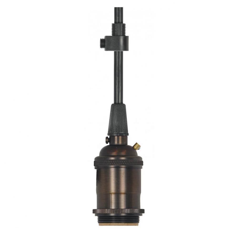 Dark Antique Brass 4 Pc Cb Keyless Socket Grd