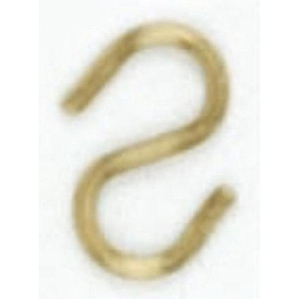 Baby ''S'' Hook Brass Plated