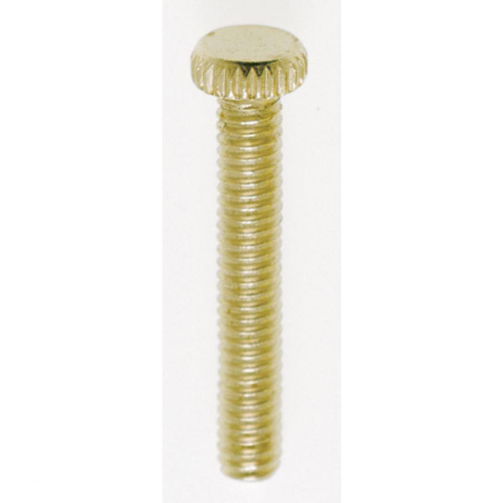 1''Knurled 8/32 Brass Plated Screw