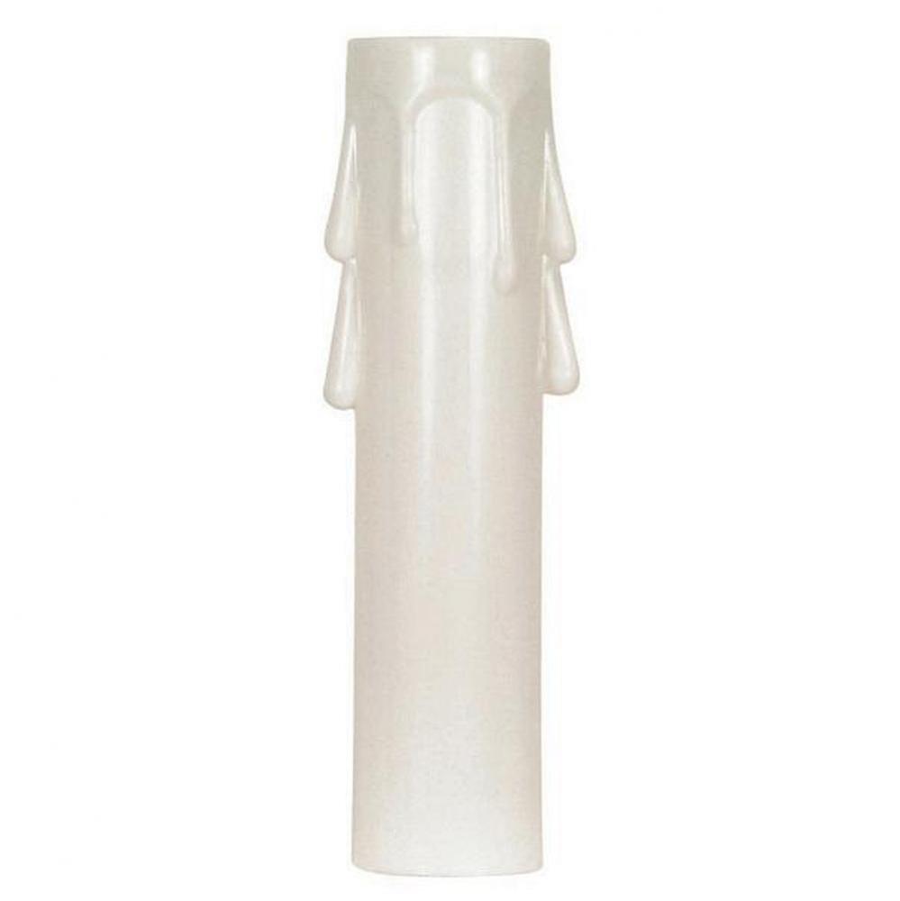 4'' Candelabra White Drip Cover