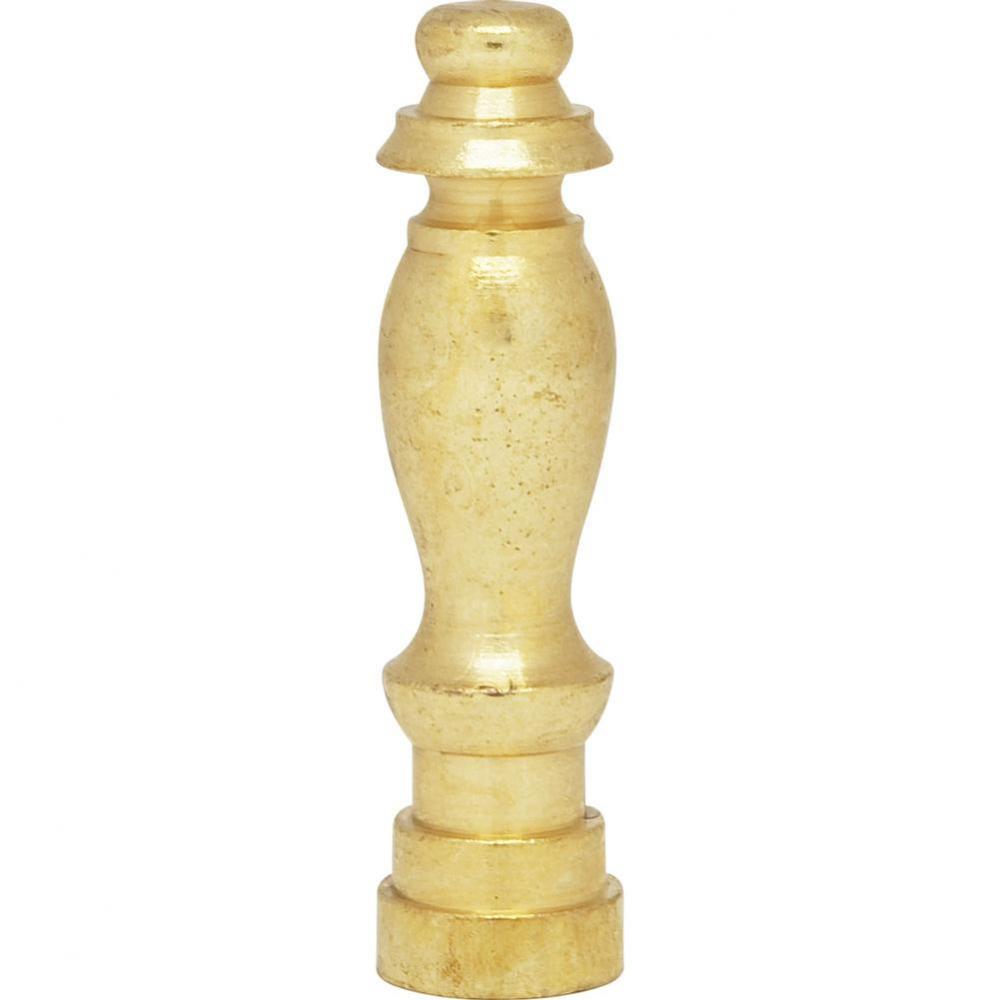 2'' Finial Brass Finish