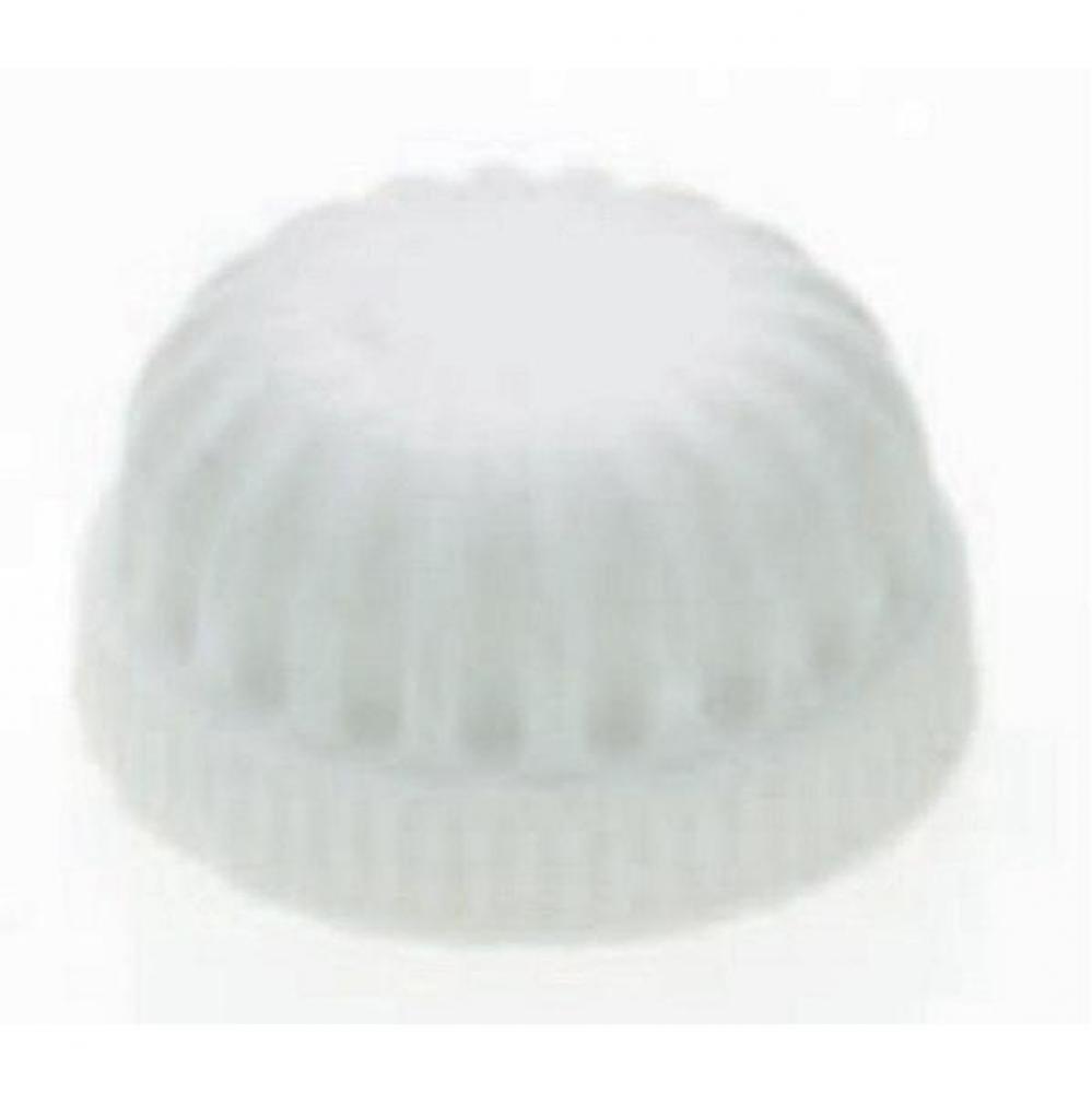 1/8 Plastic Knob White