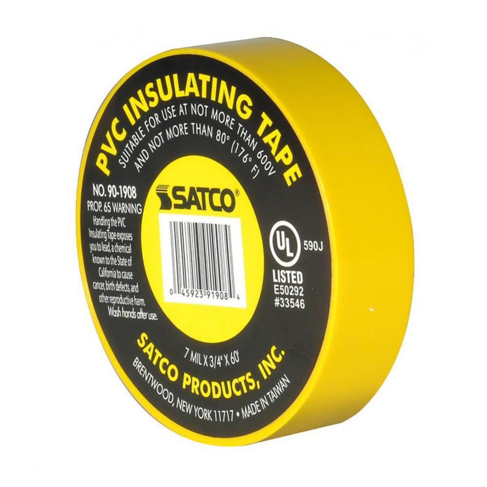 Yellow Elec Tape 60 Ft. 3/4''