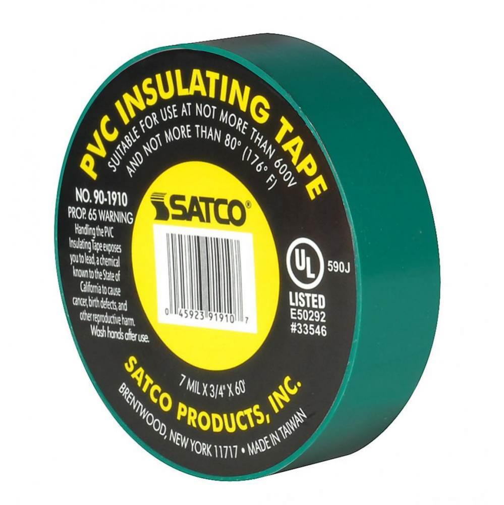 Green Elec Tape 60 Ft. 3/4''