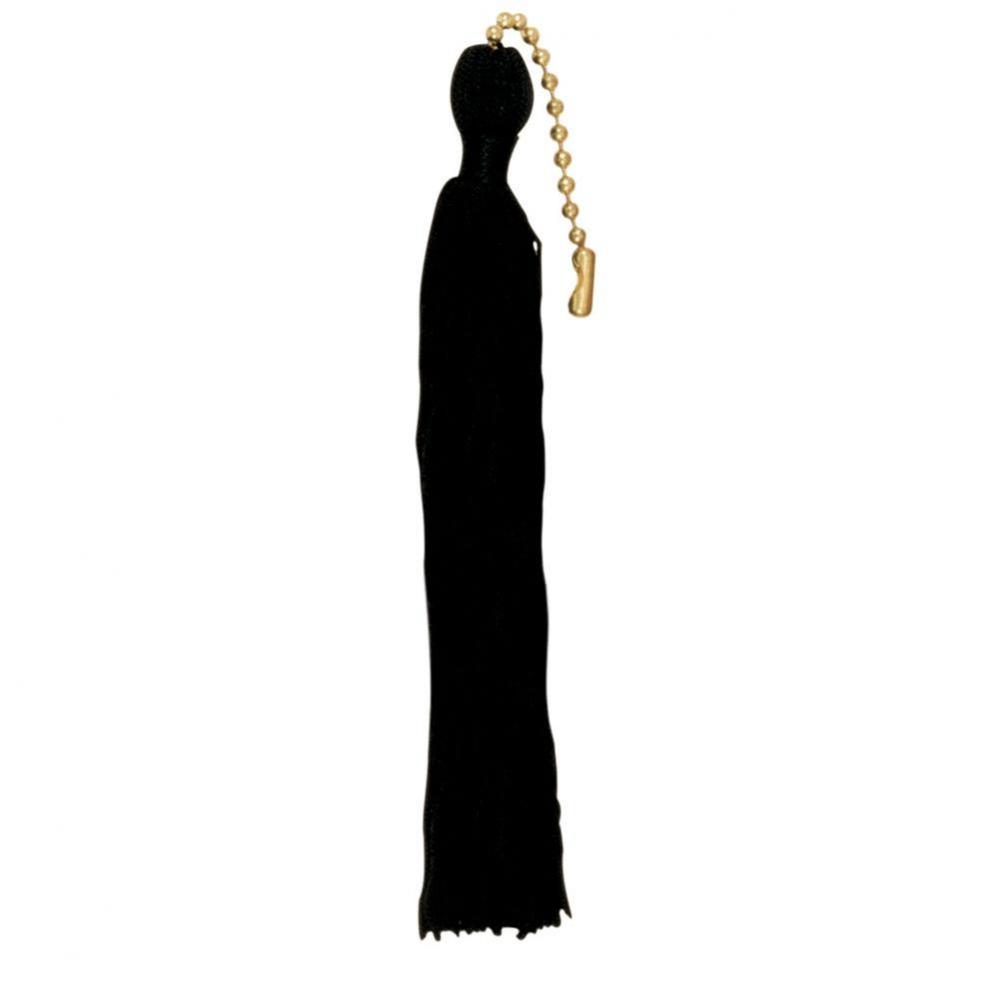 Black 5'' Tassel and Beaded Chain