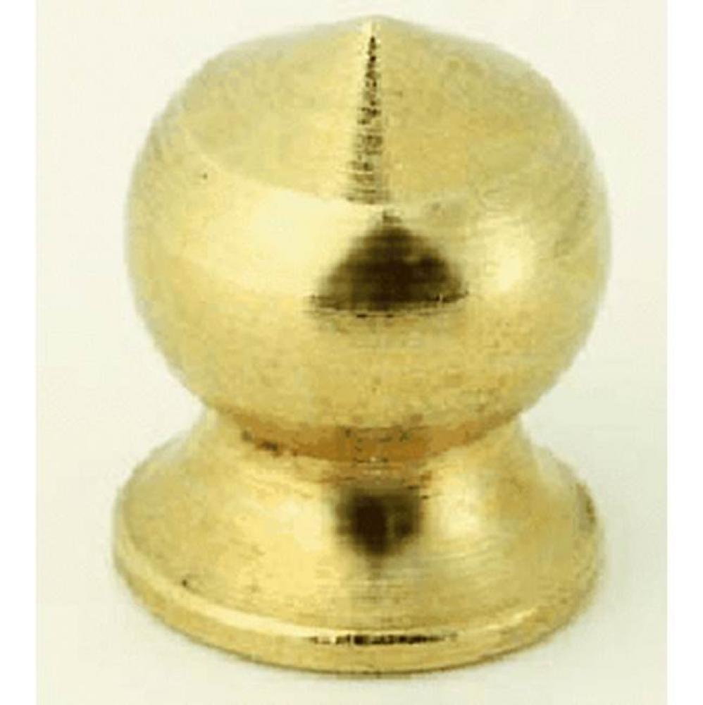 8/32 Pear Knob Brass Finish