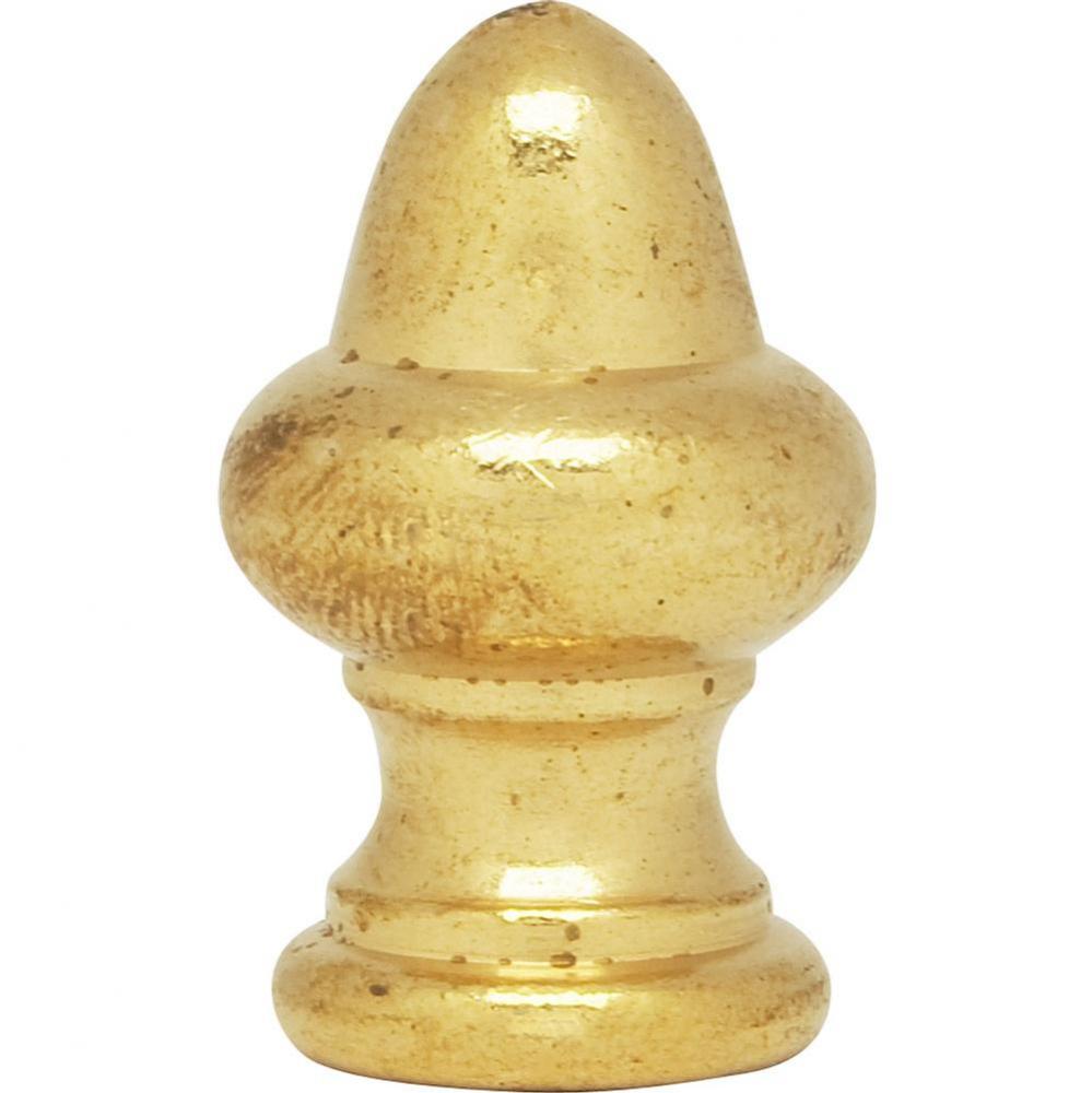 1-1/2'' Finial Brass Finish