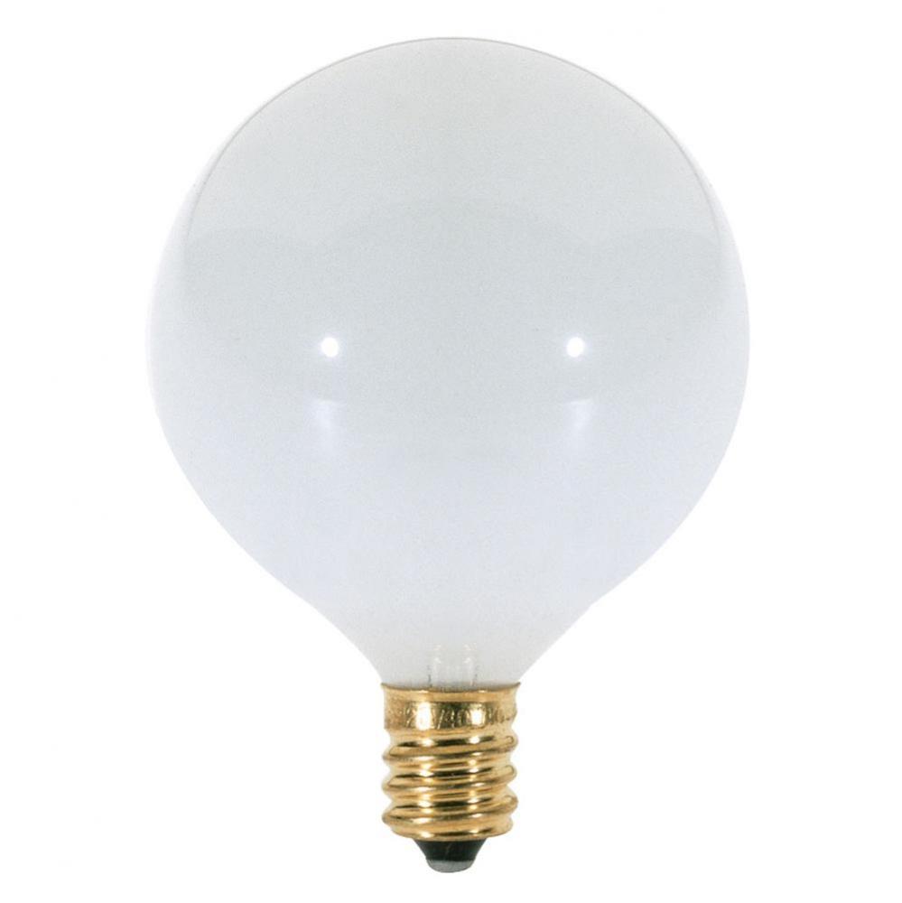 25W G16 1/2 CAND GLOSSY WHITE