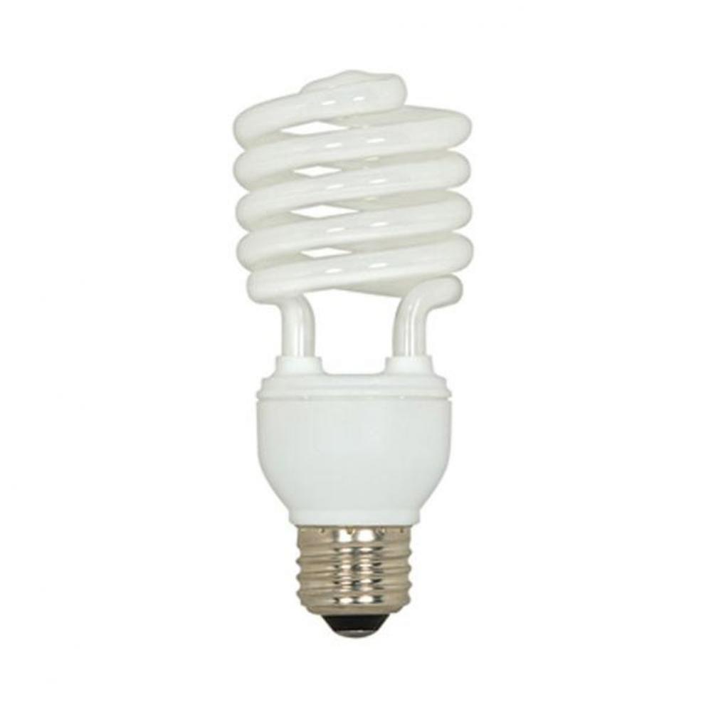 20 watt; Mini Spiral Compact Fluorescent; 2700K; 82 CRI; Medium base; 120