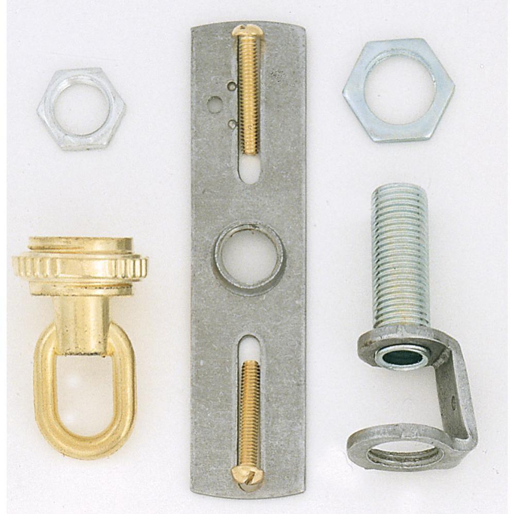 Brass Finish Screw Collar Loop Kit