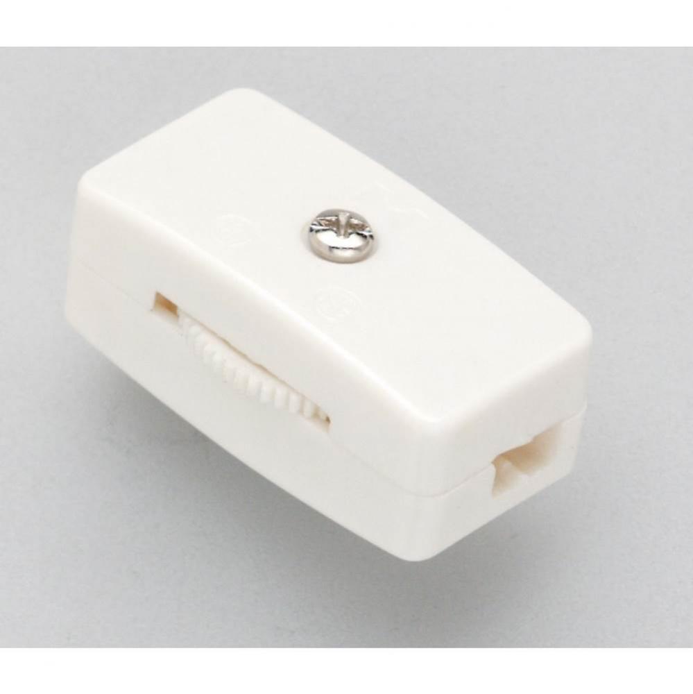 White Inline Cord Switch