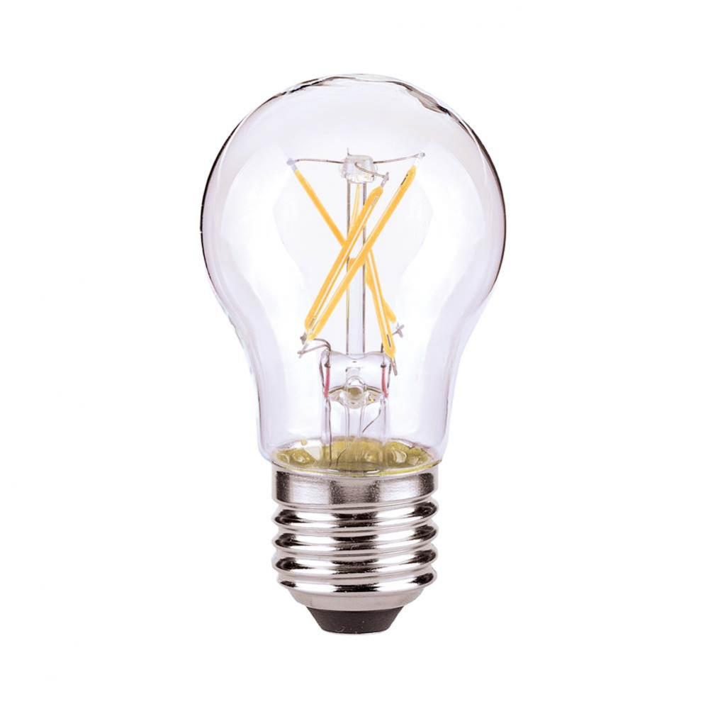 4.5 watt A15 LED; Clear; Medium base; 2700K; 450 lumens; 120
