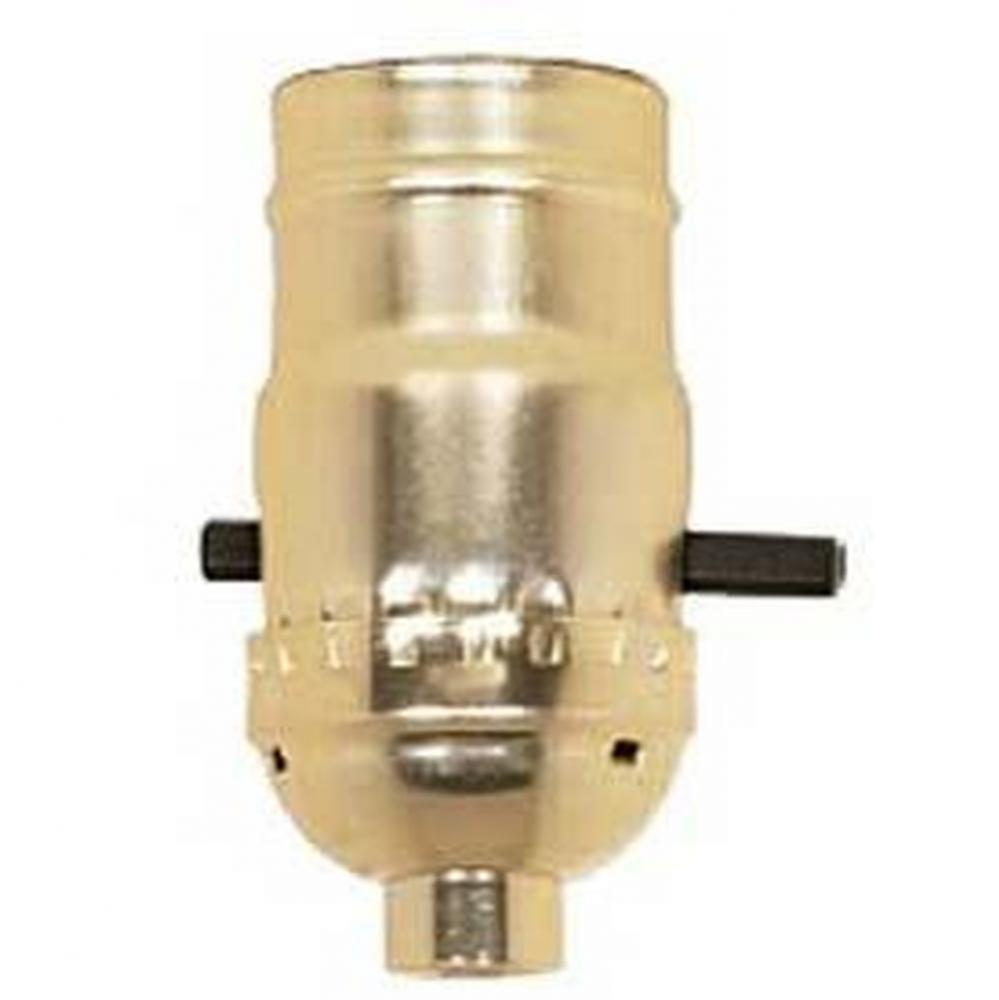 Brite Gilt Finish Push Thru 1/8 Cap LSS