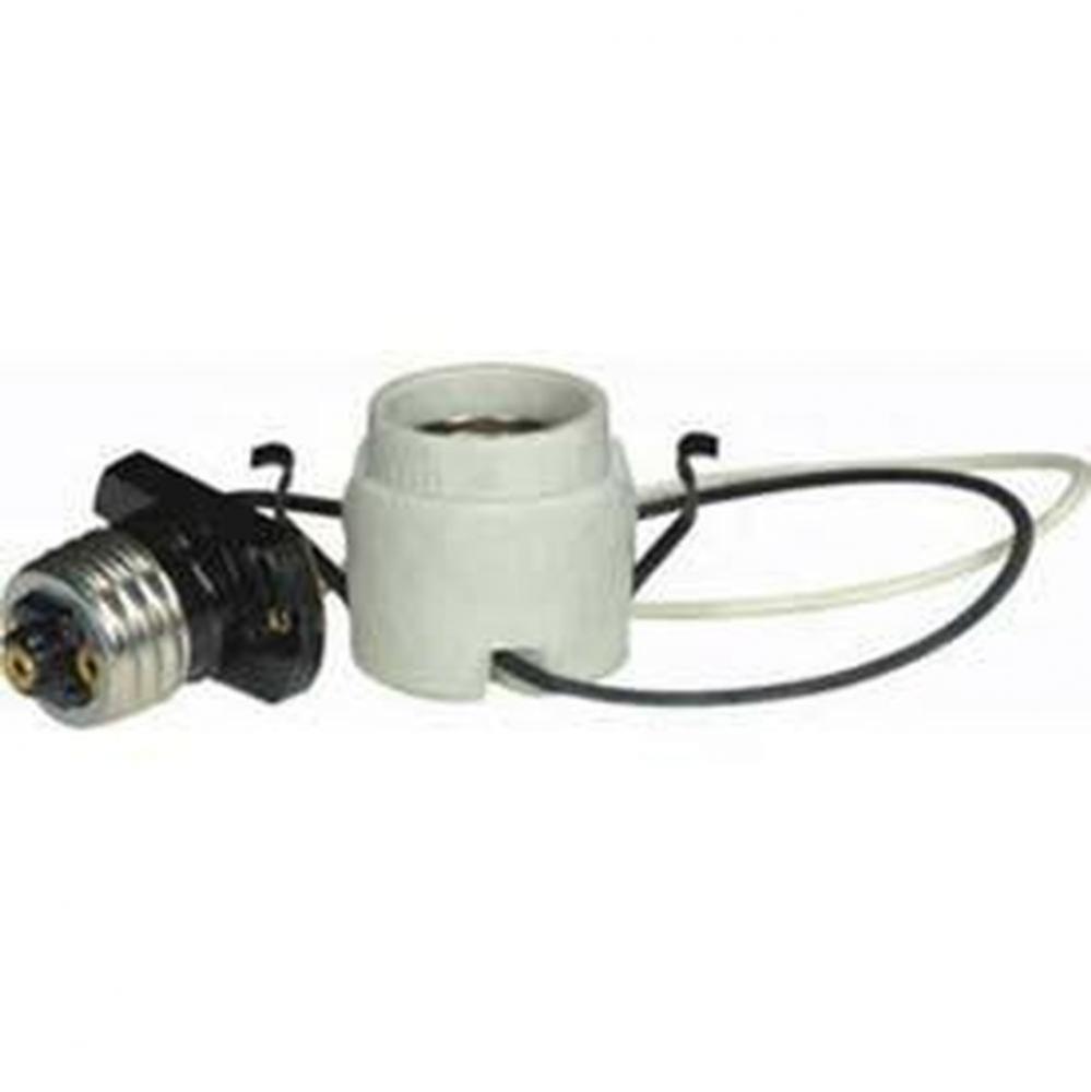 Unglazed Keyless Porcelain Socket with