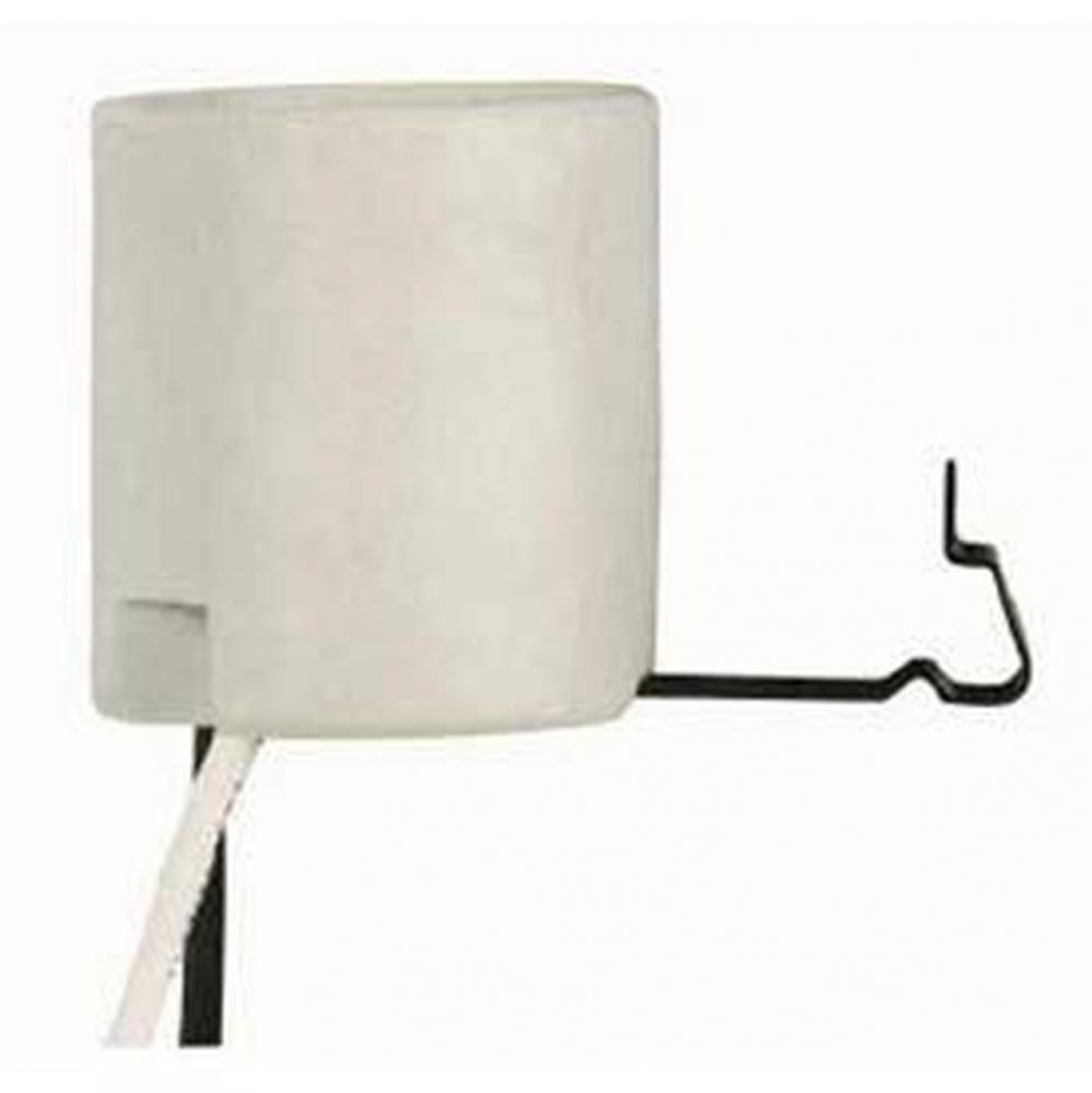 Medium Porcelain Socket A35 Met Clip 12'' L