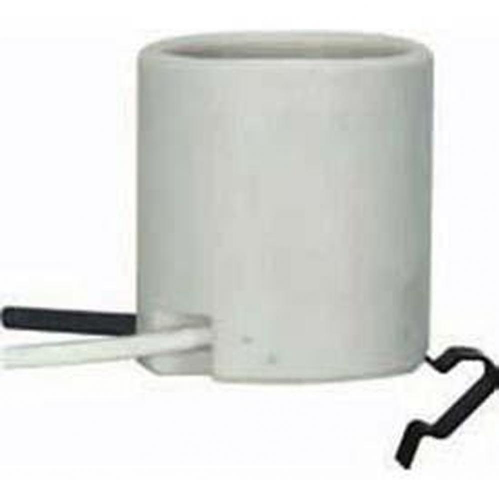 Medium Porcelain Socket A21 Met Clip 12''