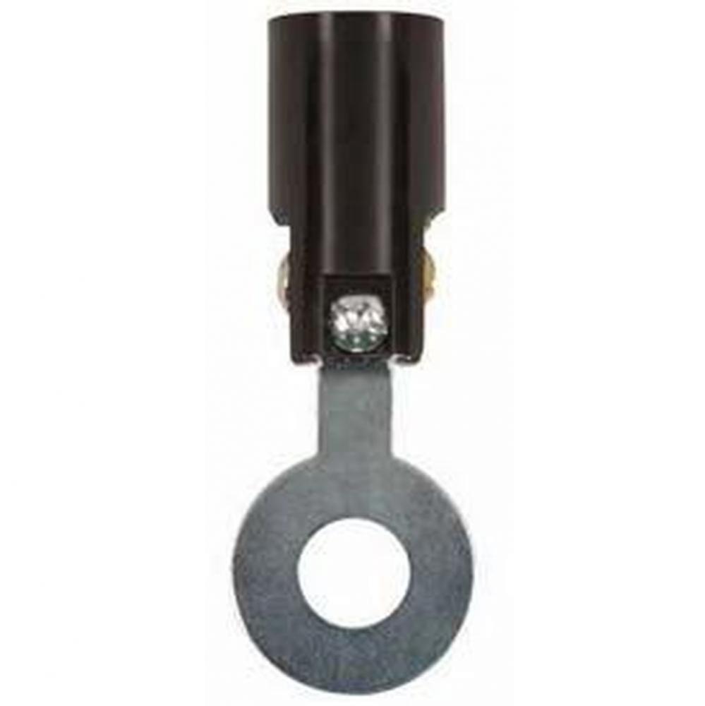 Candelabra Socket Str Bkt with Round Hole