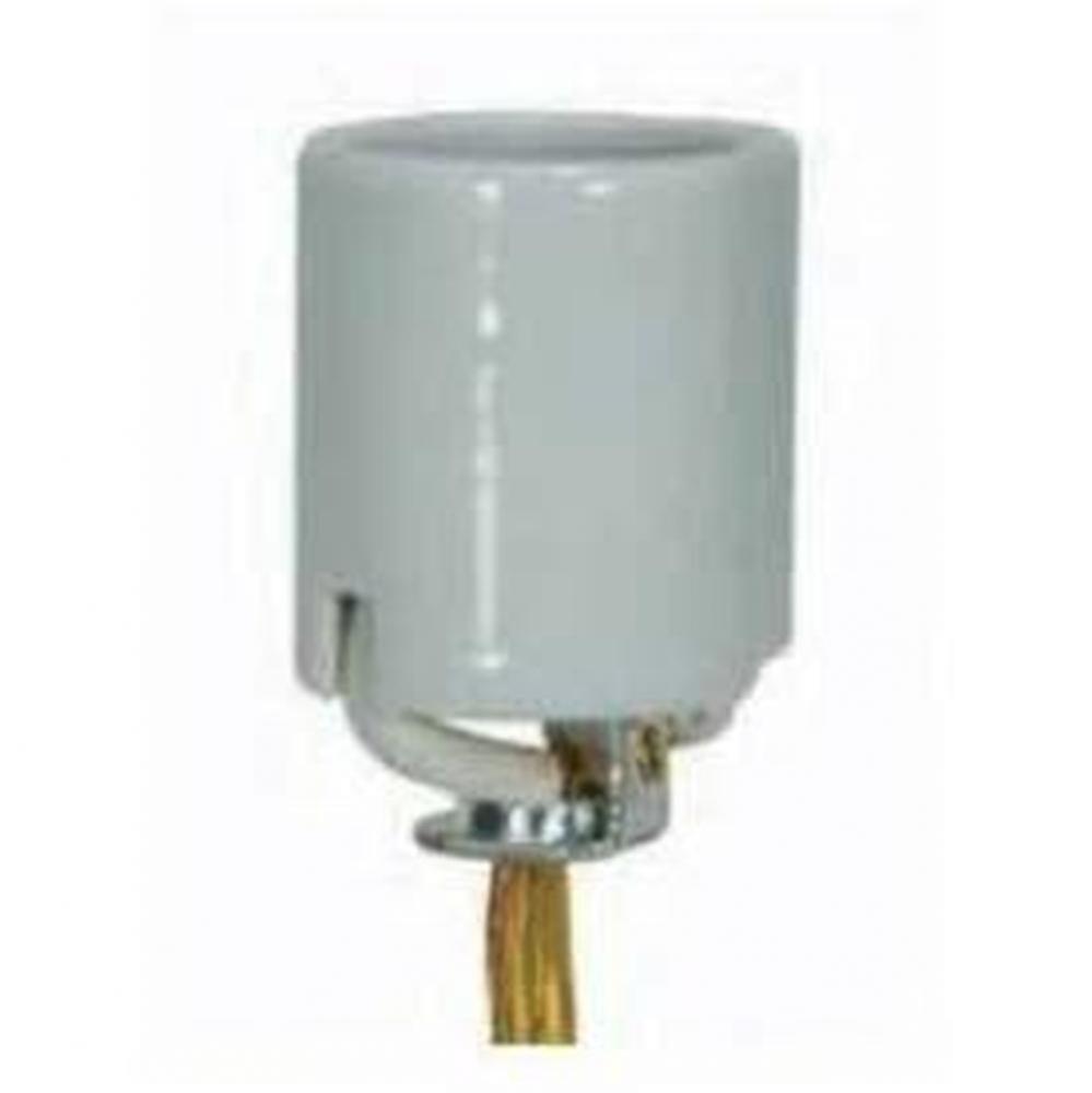 Medium Base Porcelain Socket 72'' Cl Gold L