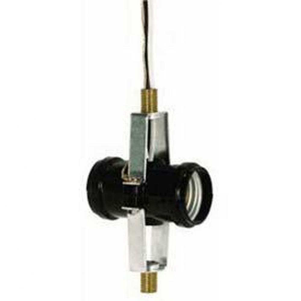 Twin Phenolic Socket 12'' Leads with Ground