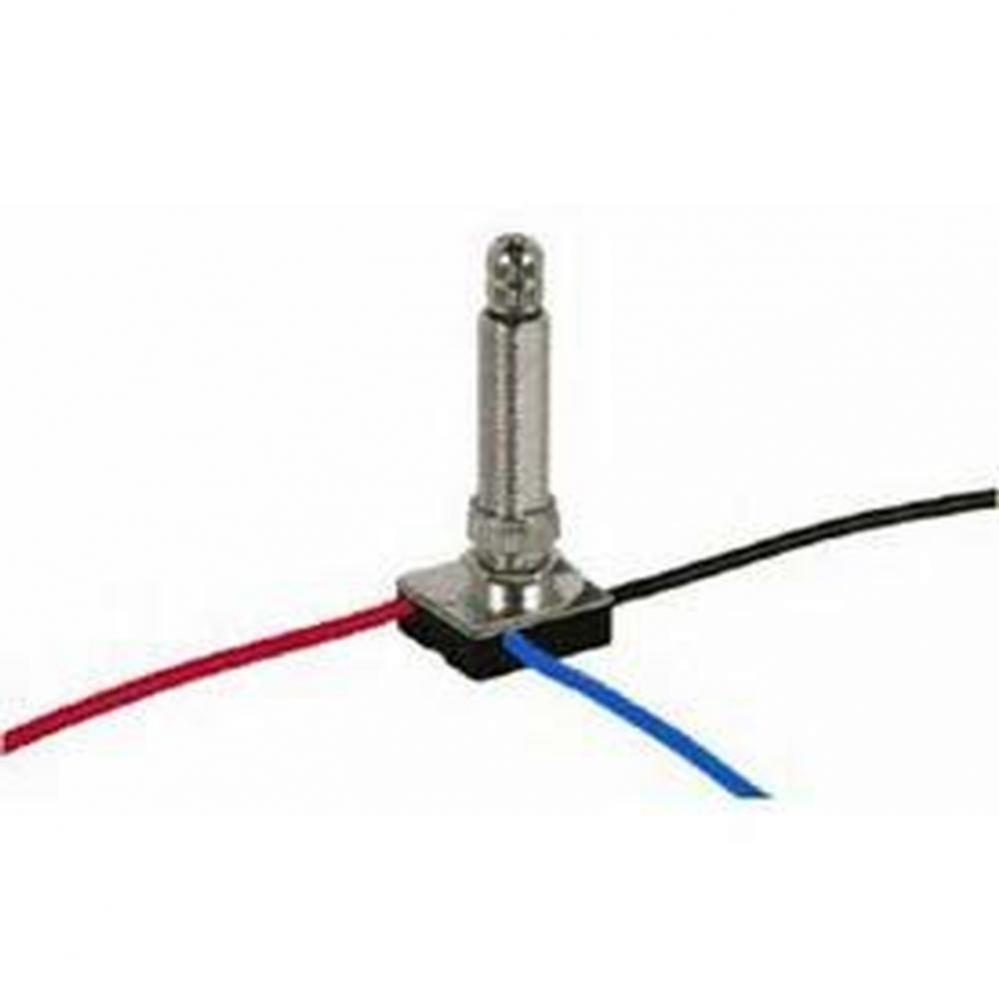 Nickel Finish 3 Way Rotary Switch 1-1/2''
