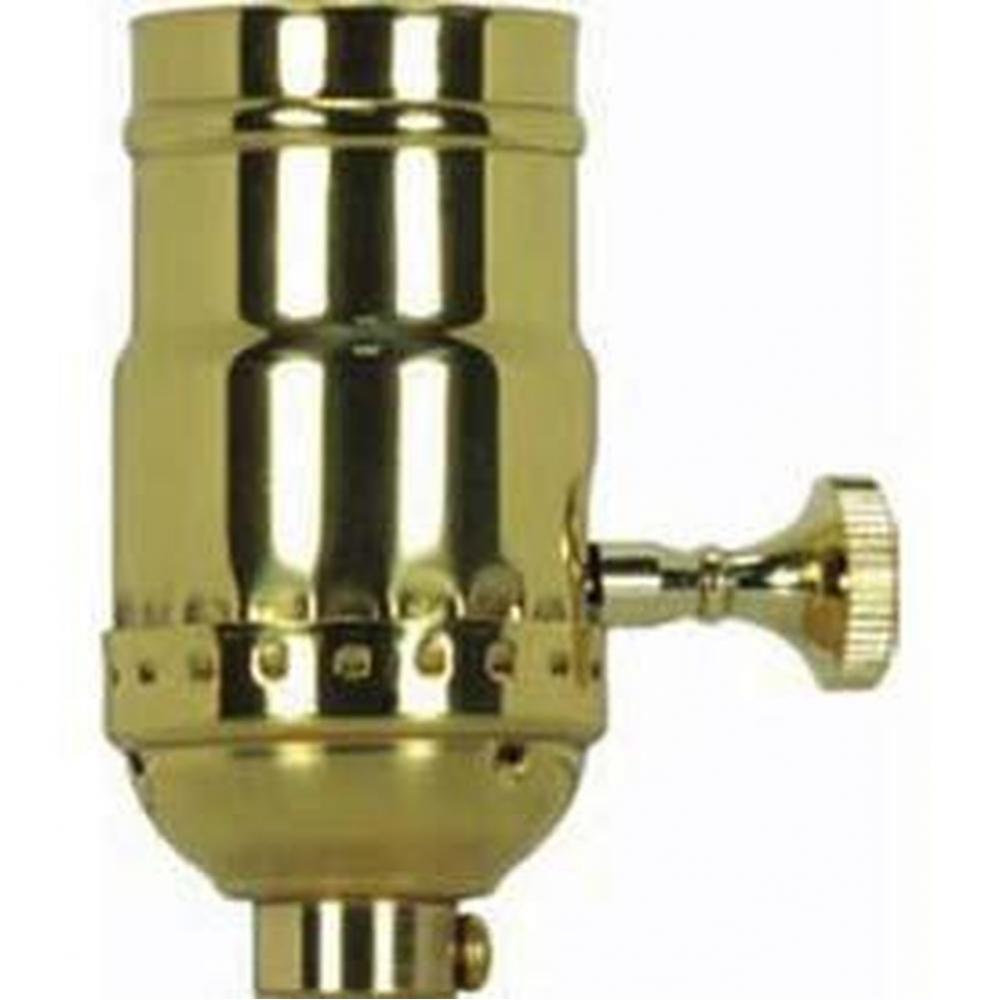 Polished Solid Brass 3 Term. Socket