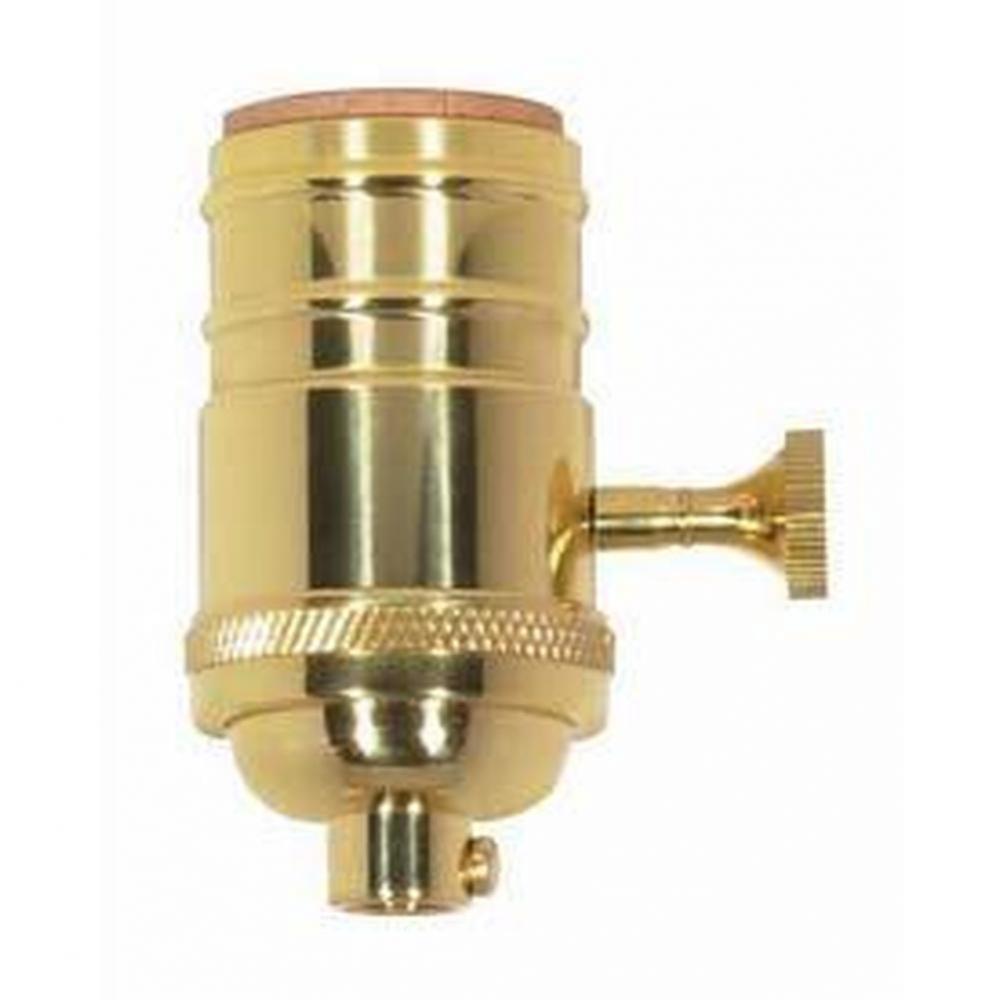 Polished Cast Brass 3 Term. Socket