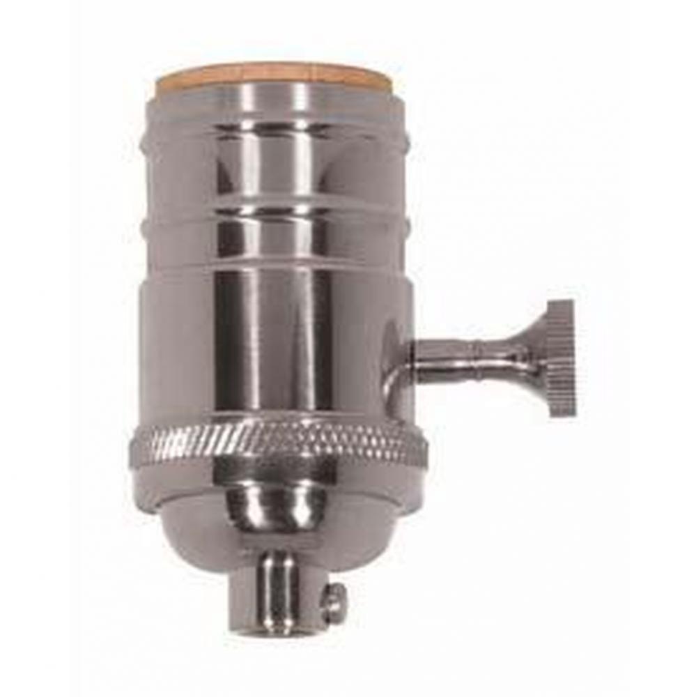 Polished Nickel Cast Brass 3 Term. Socket