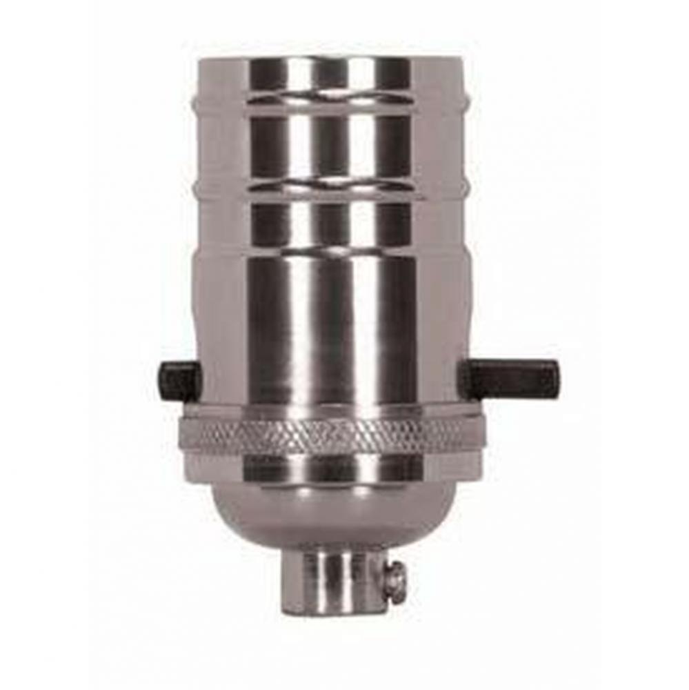 Polished Nickel Cast Brass Push Thru Socket