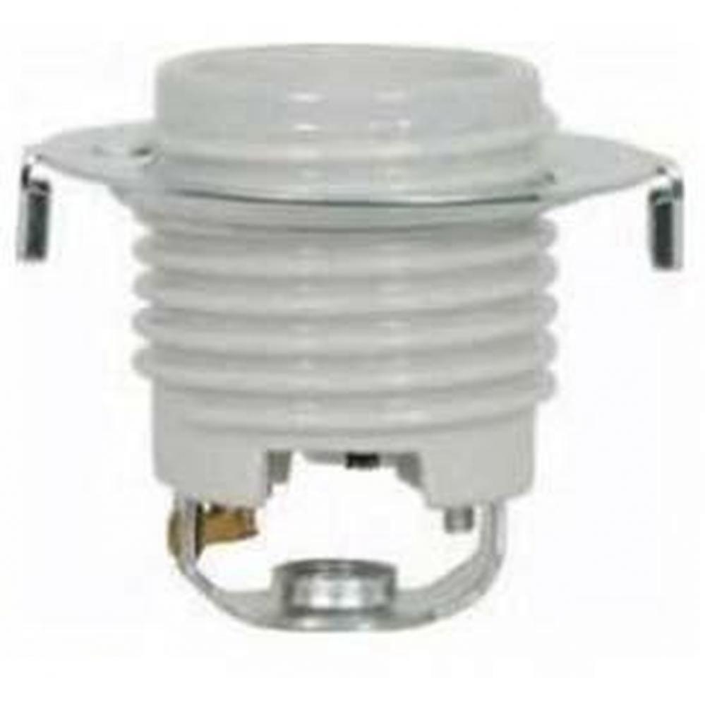 Glazed Medium Base Threaded Porcelain Socket