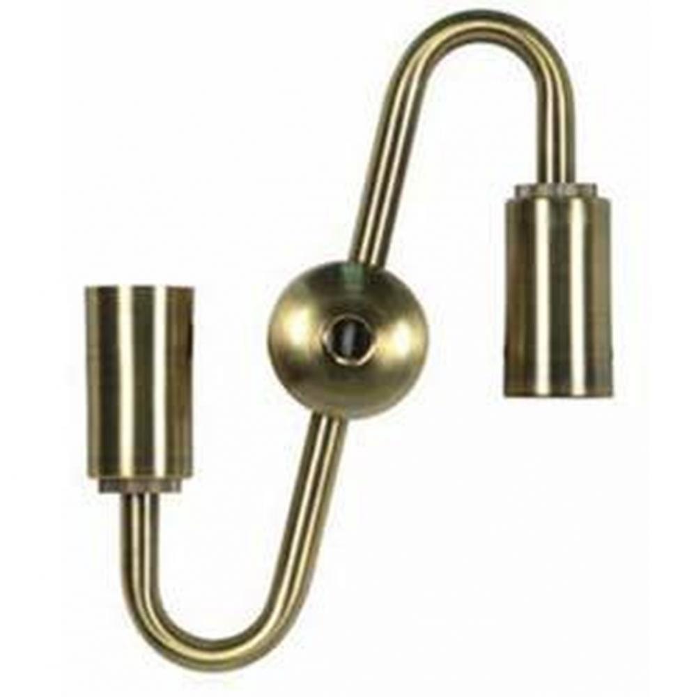 Antique Brass Candelabra S-Cluster Steel