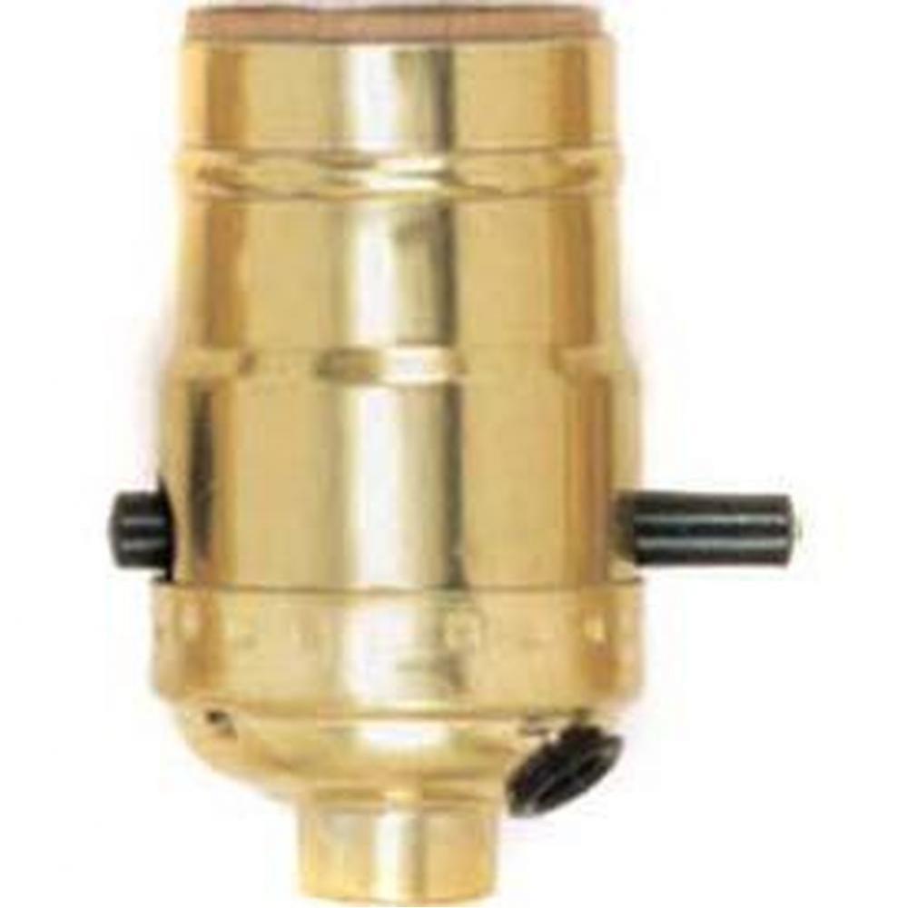 Nickel Push Thru Socket with Side