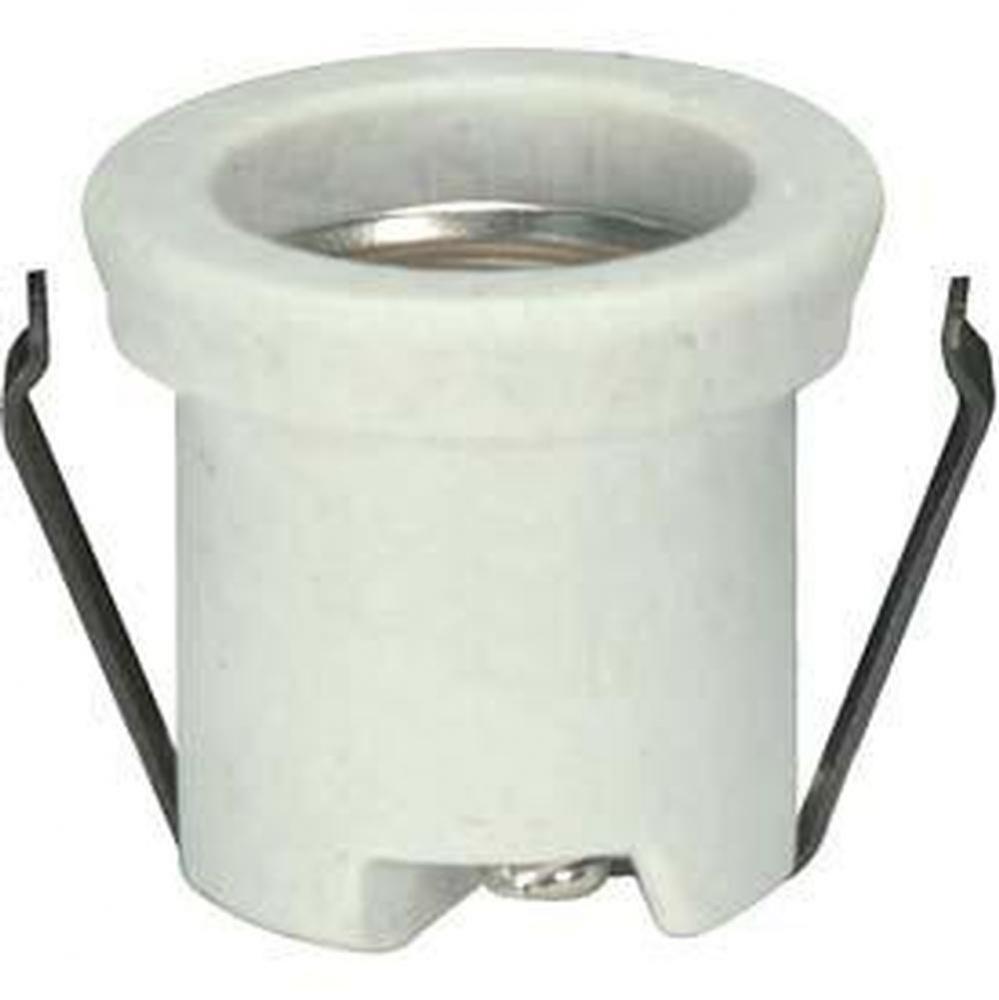 Medium Base Porcelain Socket with Shallow Shr