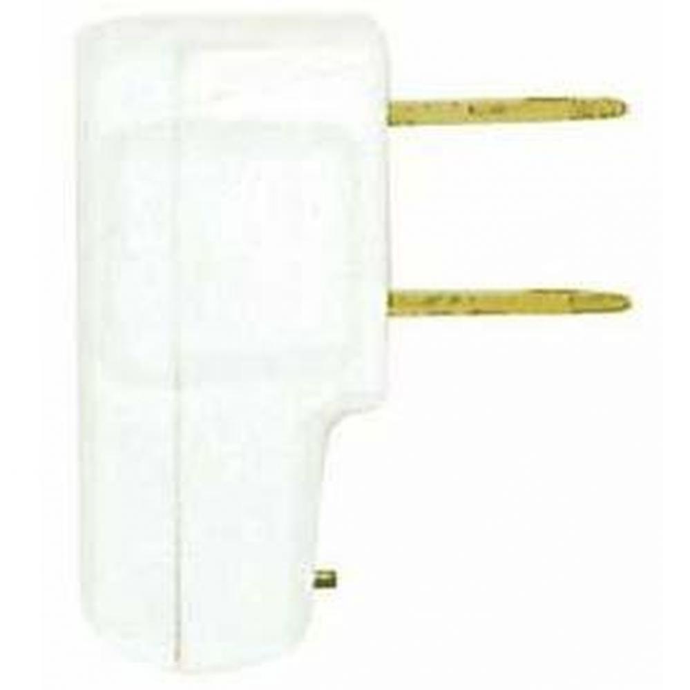 White Super Plug For 18/2 Spt-