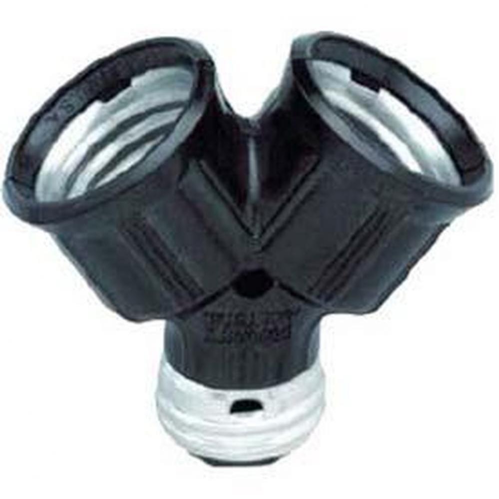 Single To Twin Lampholder-Brown