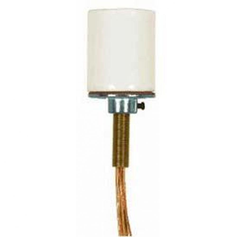 Porcelain Socket with 48''clr Gold L