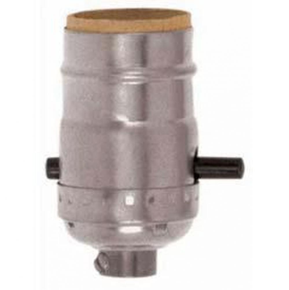 Solid Brass Polished Nickel Push Thru Socket with Ss