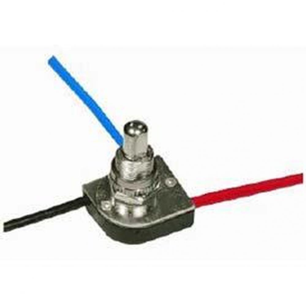 3 Way Push Switch Nickel Finish