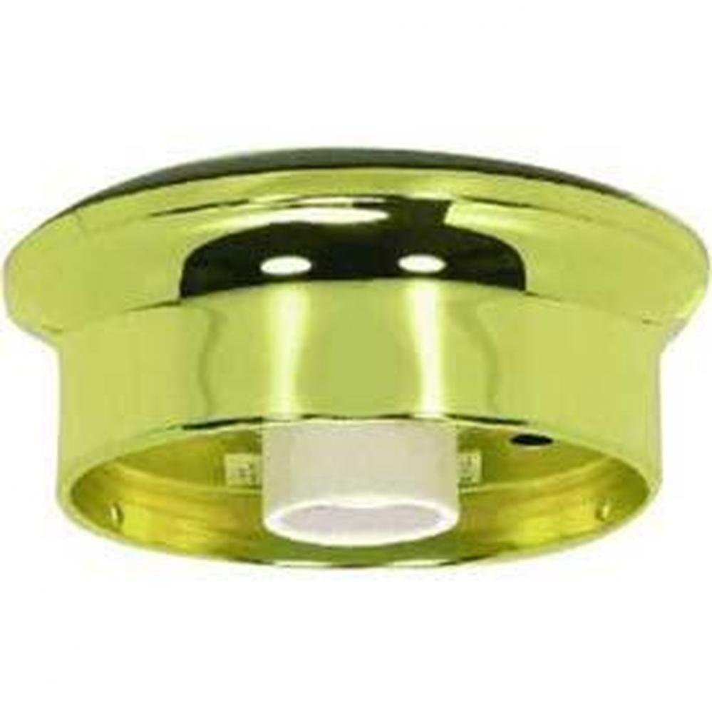 4'' Vac Brass Finish Wired Holder