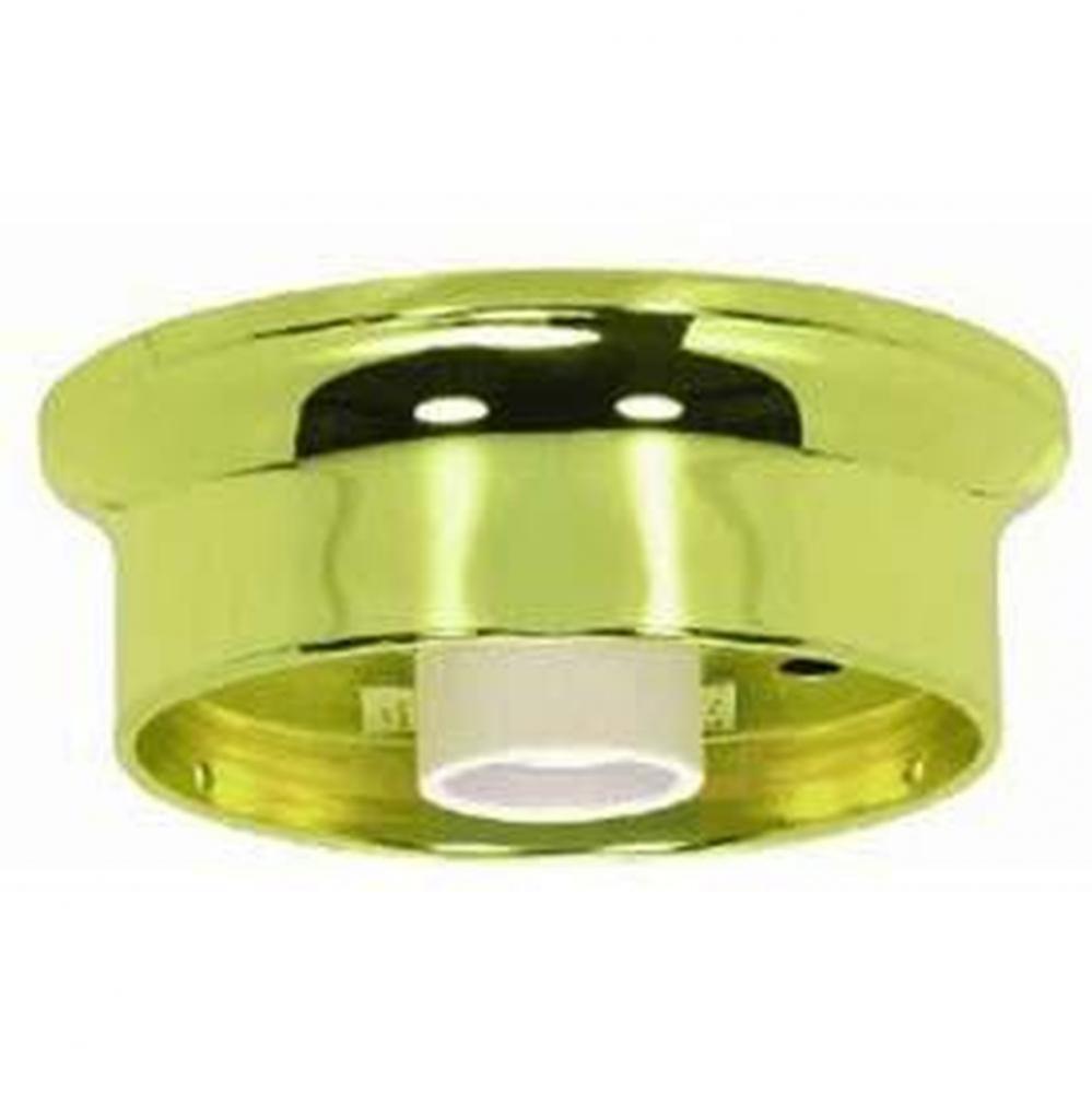 4'' Antique Brass Finish Wired Holder