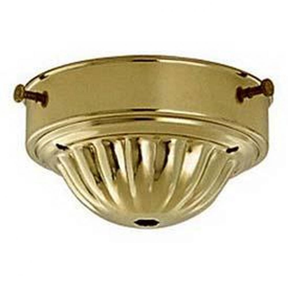 4'' Brass Finish Glass Holder