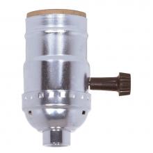 Satco 80-1009 - Nickel Finish 3 Terminal Socket 1/8 Cap LSS