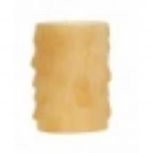 Satco 80-1974 - 1-5/8'' Amber Bees Wax Candle