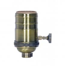 Satco 80-2217 - 4 Pc On/Off Solid Brass On/Off Turn Knob Reg