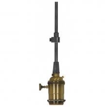 Satco 80-2579 - Antique Brass 4 Pc Cast Brass On/Off Tk Socket Grd