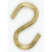 Satco 90-008 - Sm ''S'' Hook Brass Plated