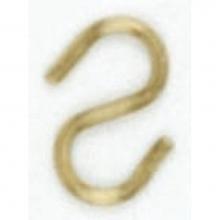 Satco 90-013 - Baby ''S'' Hook Brass Plated