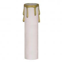 Satco 90-1514 - 2'' Ed. Candel Cover White/gold D